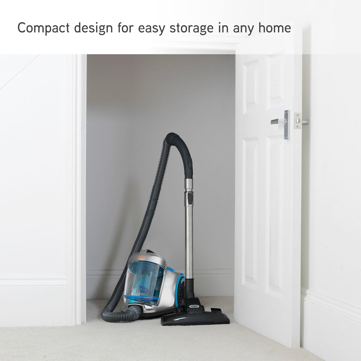 Vax Pick Up Pet Cylinder Vacuum Cleaner, Compact design for homes with pets, CVRAV013, Silver
