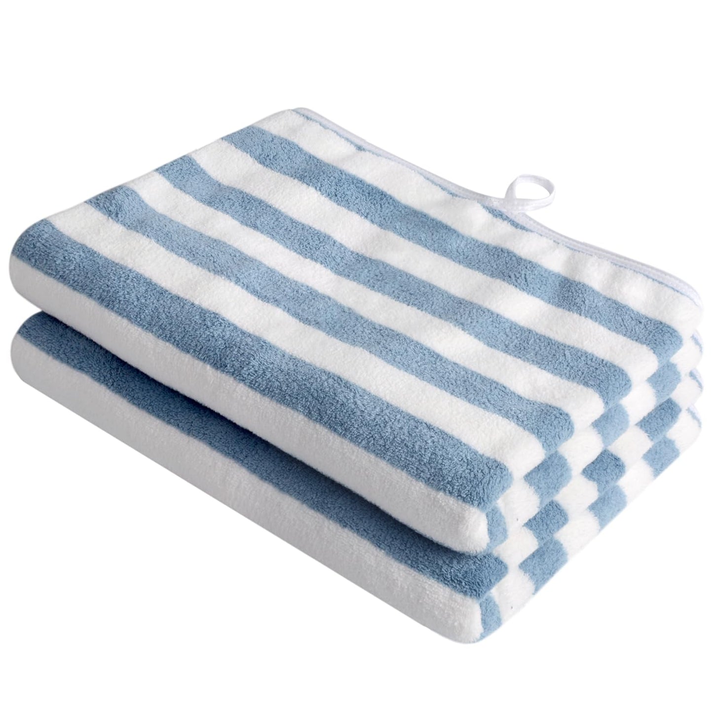 VIVOTE 2pcs Microfibre Hand Towels for Bathroom, Super Soft & Fluffy Hand Towels with Hanging Loop, Super Absorbent & Quick Drying Towels, Large