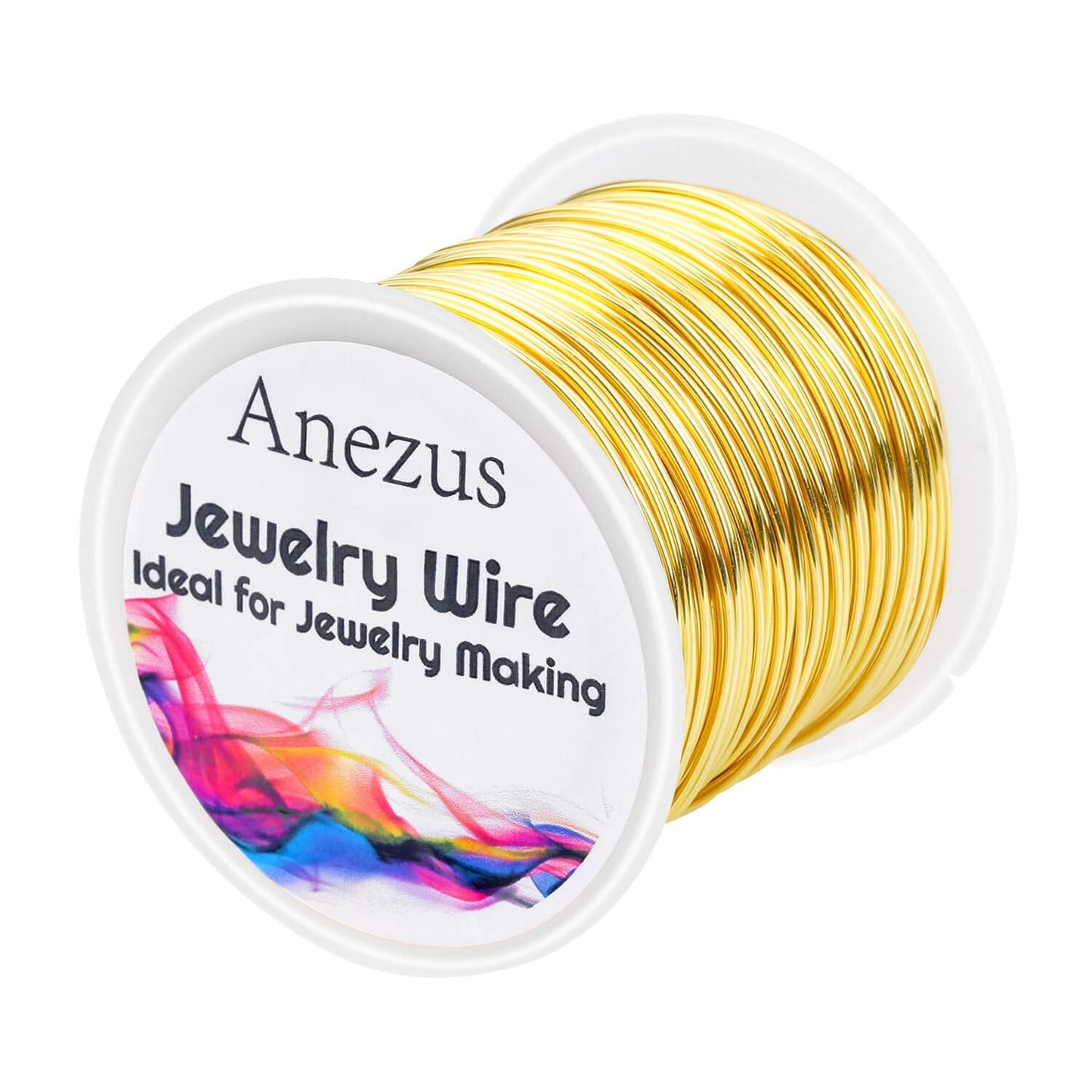 anezus 20 Gauge Jewelry Wire for Jewelry Making, Craft Wire Tarnish Resistant Copper Beading Wire for Jewelry Making Supplies and Crafting Gold