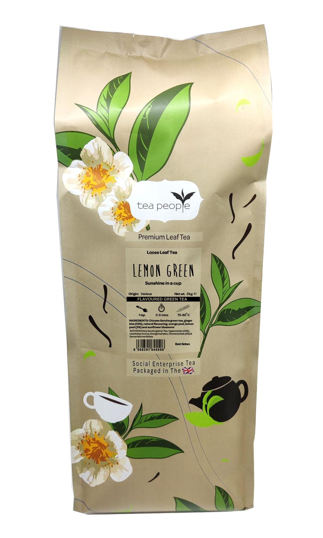 Tea People Lemon Green - 2kg Large Catering Pack