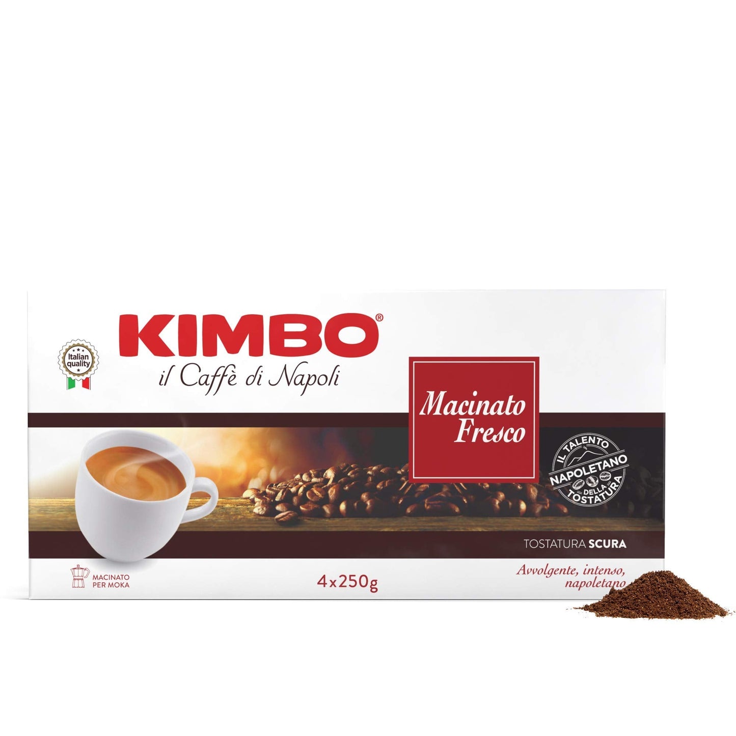 Kimbo Macinato Fresco 4 X 250g by Kimbo Macinato Fresco