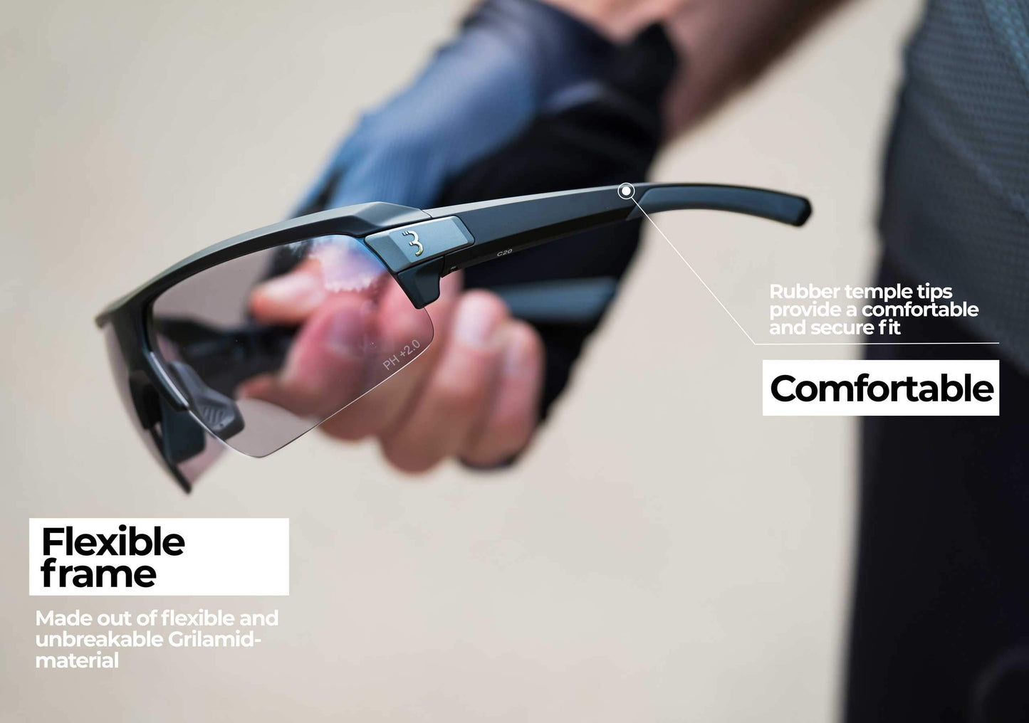 BBB Cycling Photochromic Cycling Glasses I Bifocal Sunglasses Mountain And Road Bike I Lightweight Photochromic Sunglasses With UV Protection I