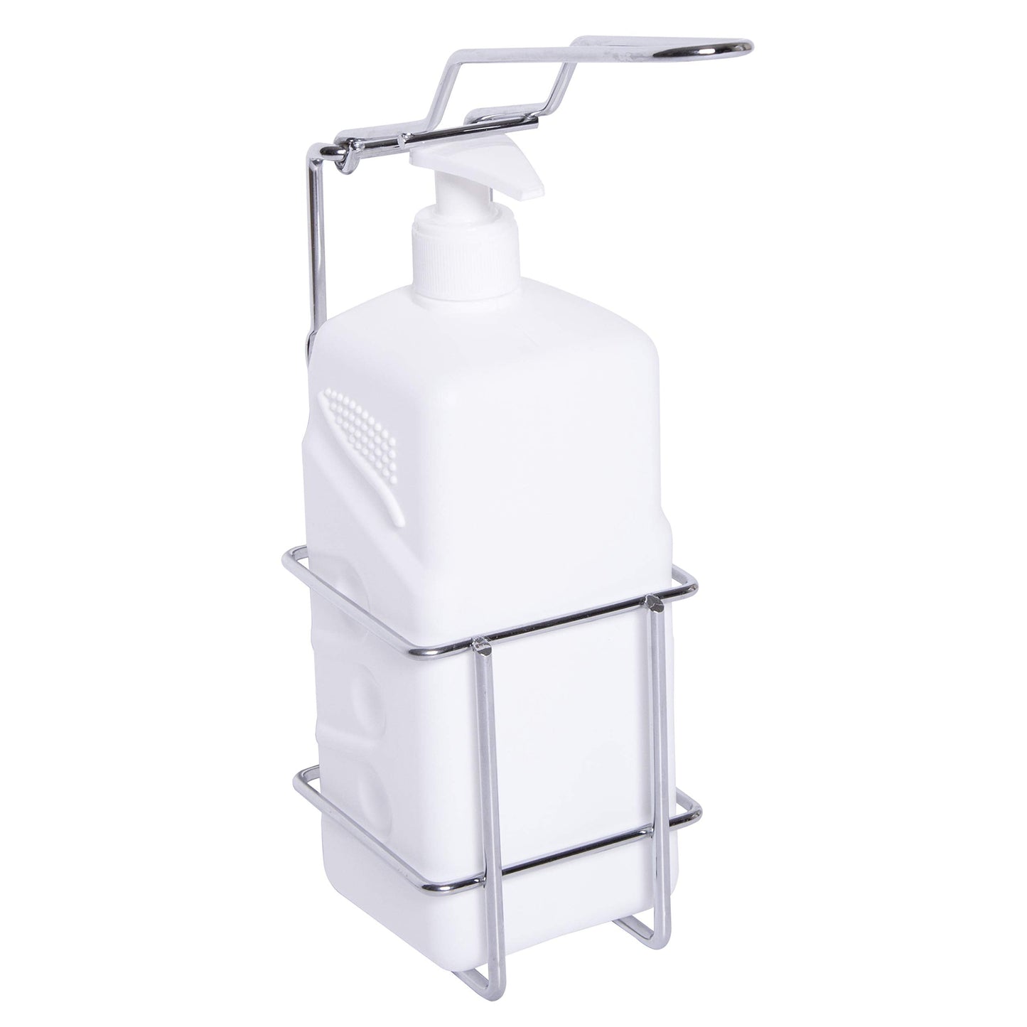 Croydex Elbow Operated Soap Dispenser - Extra Hygienic 1000ML Hand Soap Dispenser, Smooth Lever, Wall Mounted Design for Clutter-Free Bathroom, White,
