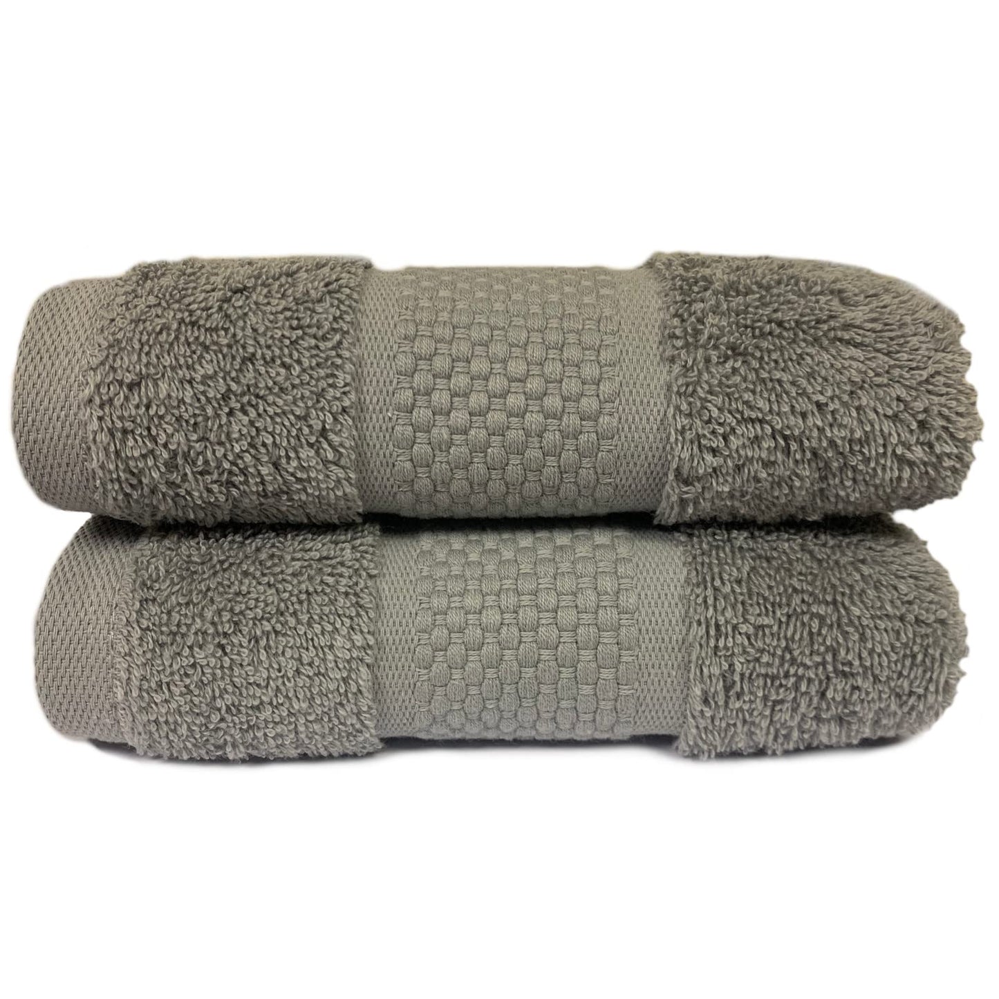 Sue Rossi Hand Towels 100% Turkish Organic Combed Cotton, Bathroom Or Kitchen Towel, 600gsm Thick, Very Soft Plush & Absorbent, 50 x 90cm, Single Or