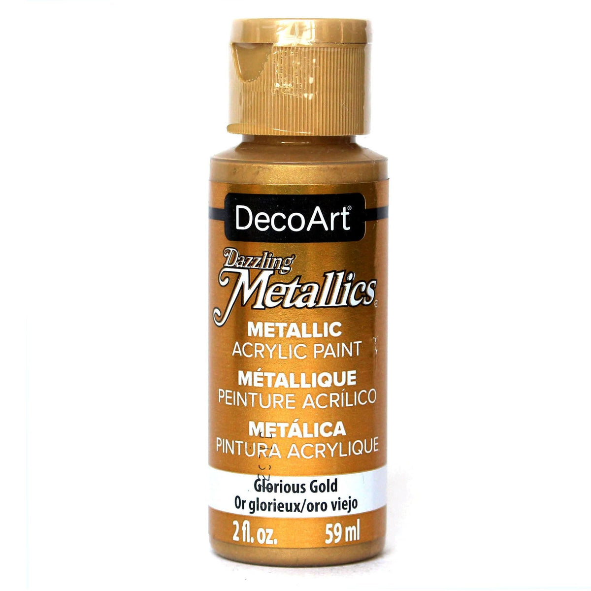 Deco Art Americana Acrylic Metallic Paint, Glorious Gold, 59 ml Pack of 1