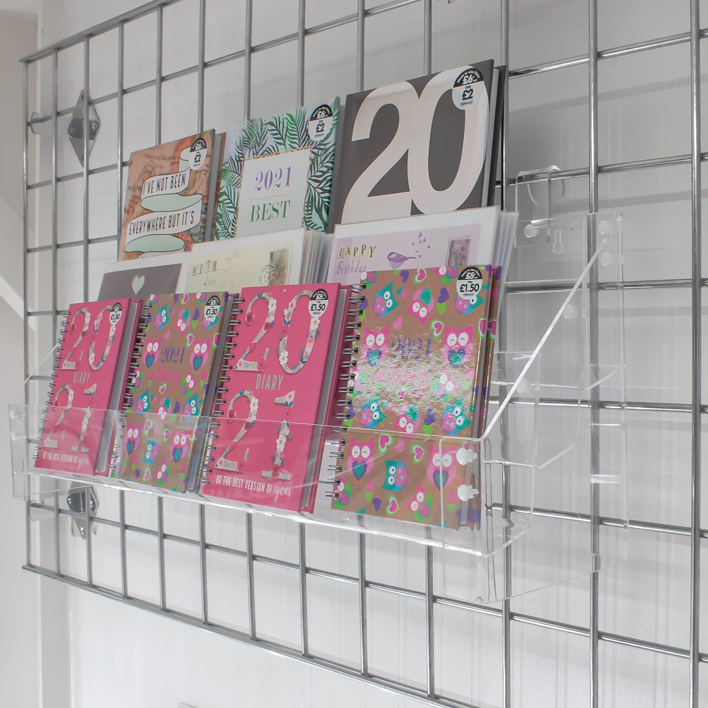 Greeting Card Rack - Universal Fit - 3 Tiers 600mm Wide (DSL3+) (600mm)