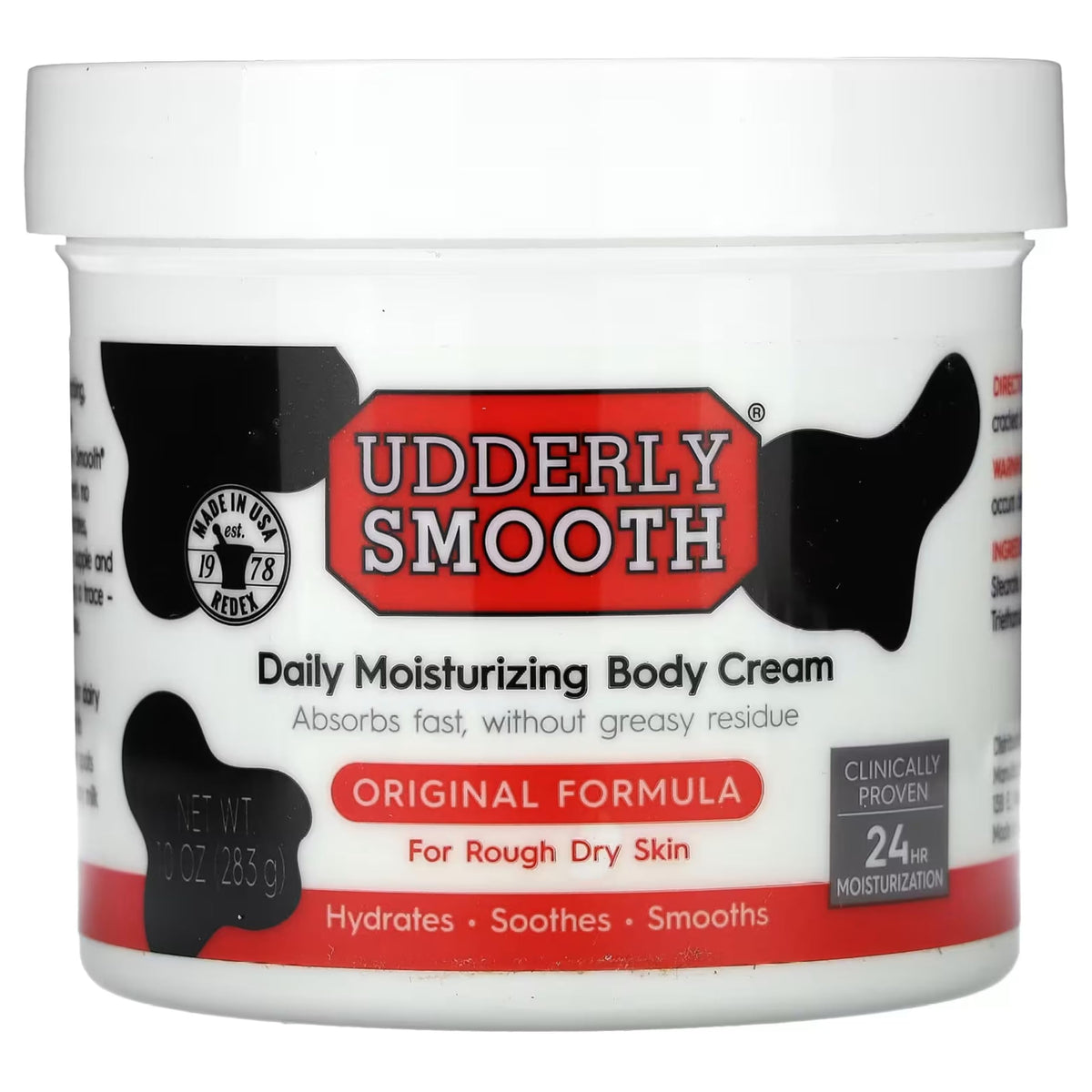 Udderly Smooth Udder Cream, Skin Moisturizer, 12 Ounce Jar Pack of 2