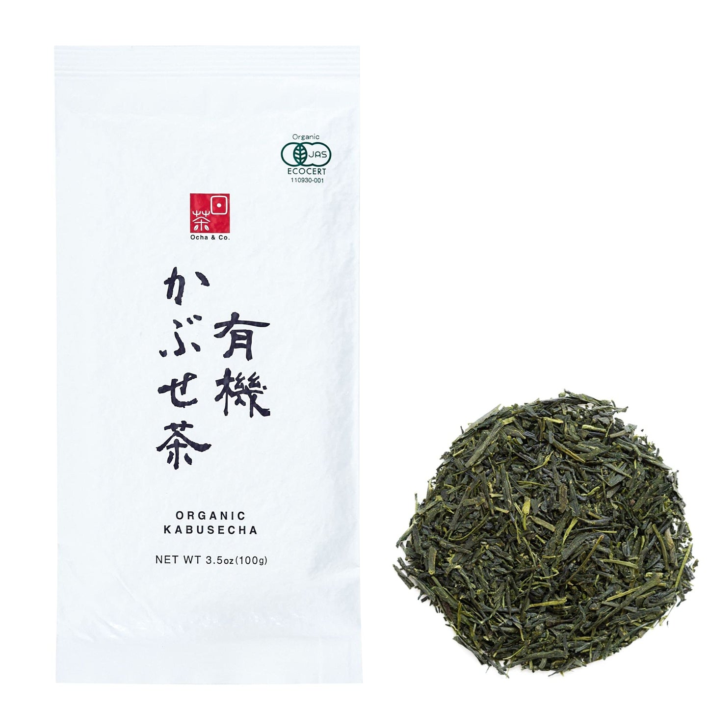 Ocha & Co. Organic Kabusecha ? Japanese Loose Leaf Green Tea - Umami - Shade Grown Green Tea ? Milder and Sweeter than Loose Leaf Sencha, 100g/3.5oz.