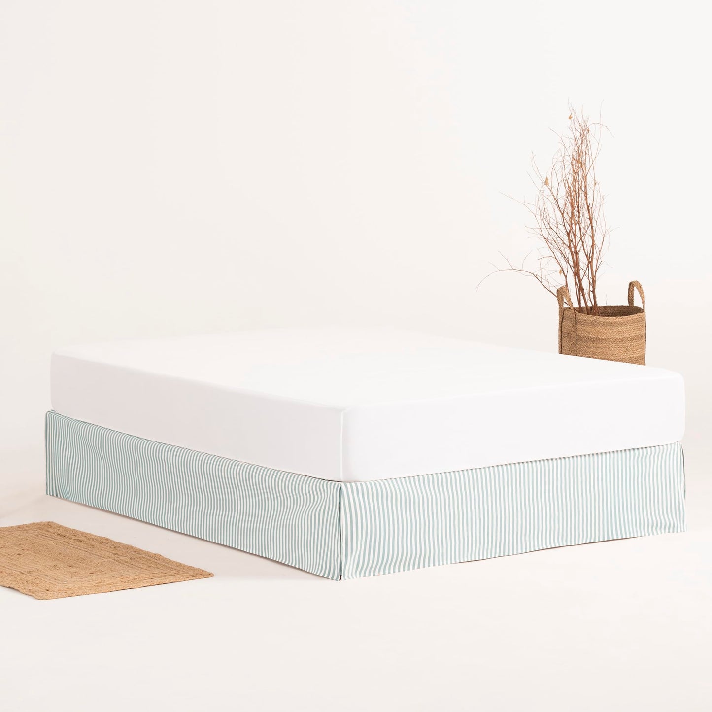 Bed Cover 120 x 190/200 cm Bed Base Cover 120 cm – Water Stripes