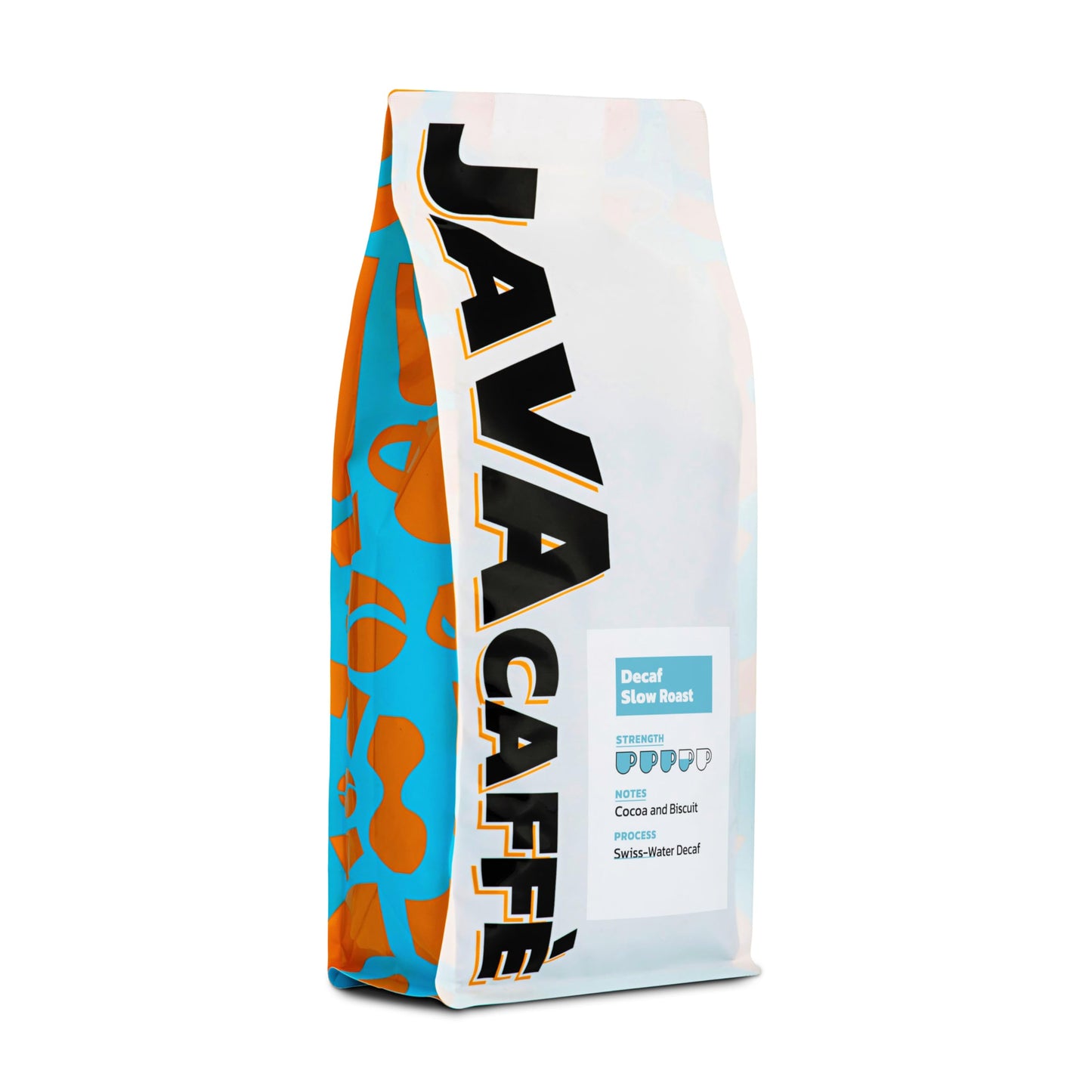 Java Caffe DECAF Slow Roast GROUND Coffee, 1kg Resealable Bag, 100% Arabica Full Medium Roast For Cafetieres & Filter Machines