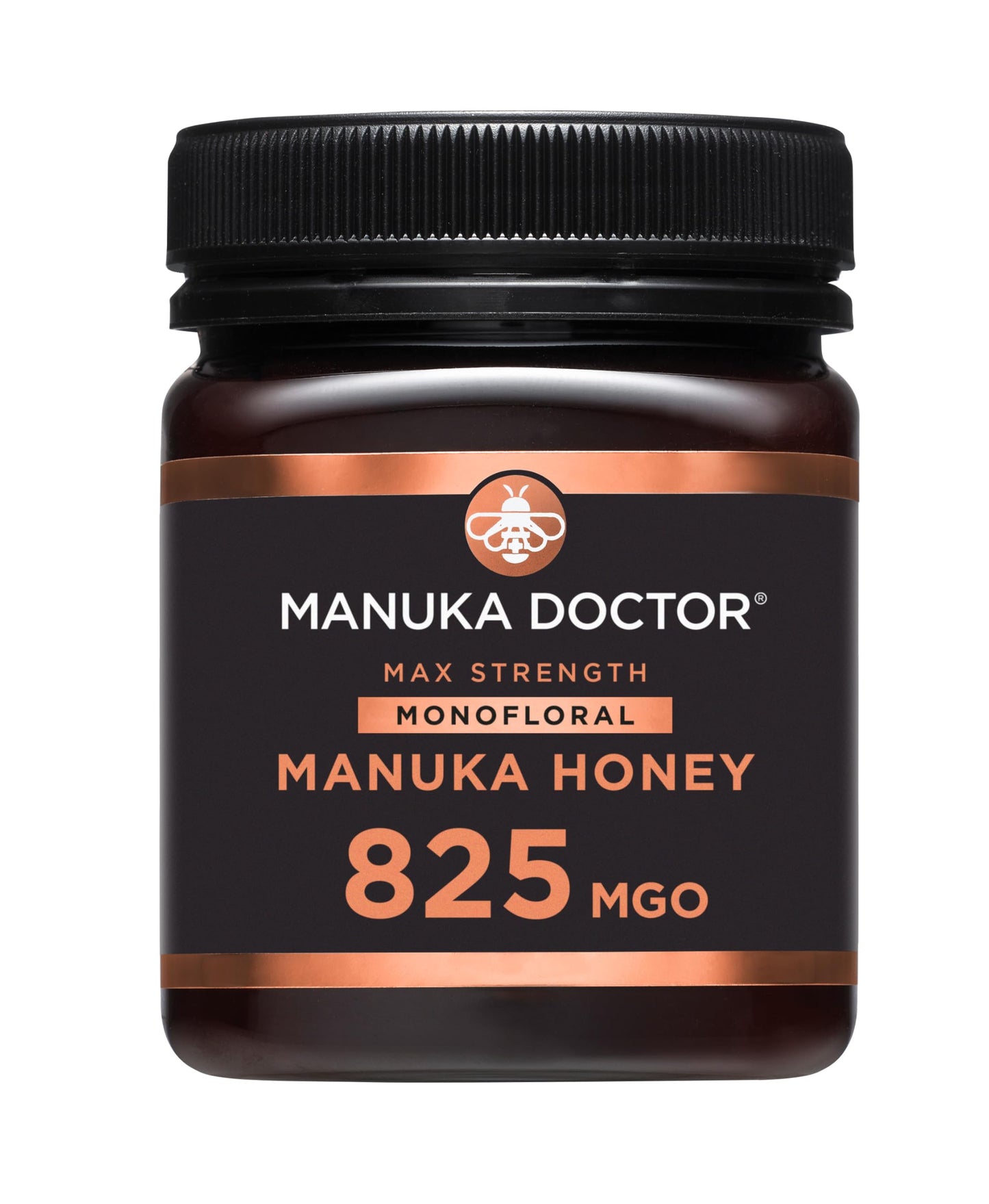 MANUKA DOCTOR | MGO 825+ Manuka Honey Monofloral | 250g | 100% Pure New Zealand Honey | Certified RAW | Non-GMO | Independently Lab Tested | Hive to