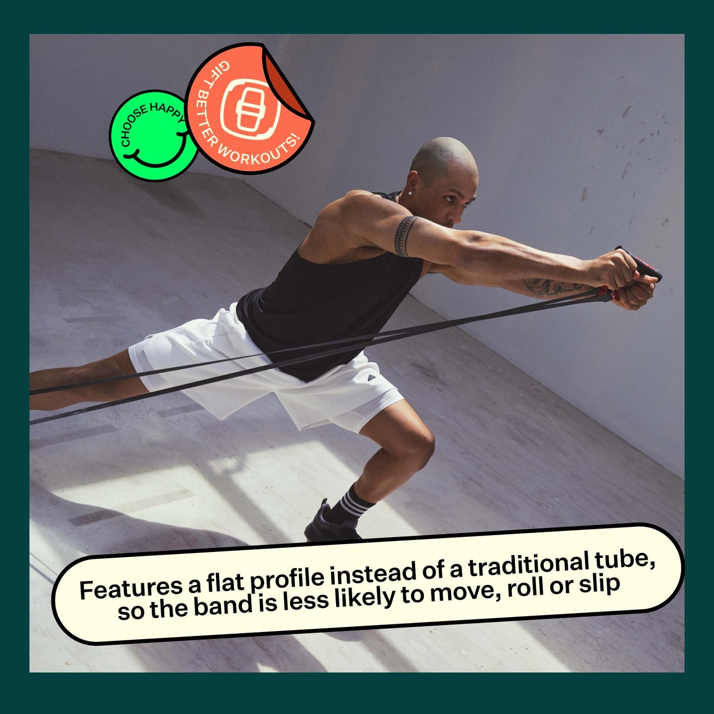 Les Mills? SMARTBAND Extreme? Workouts Bands for Women and Men, Resistance Bands for Working Out, Stretch Bands for Exercise at Home Workout Equipment