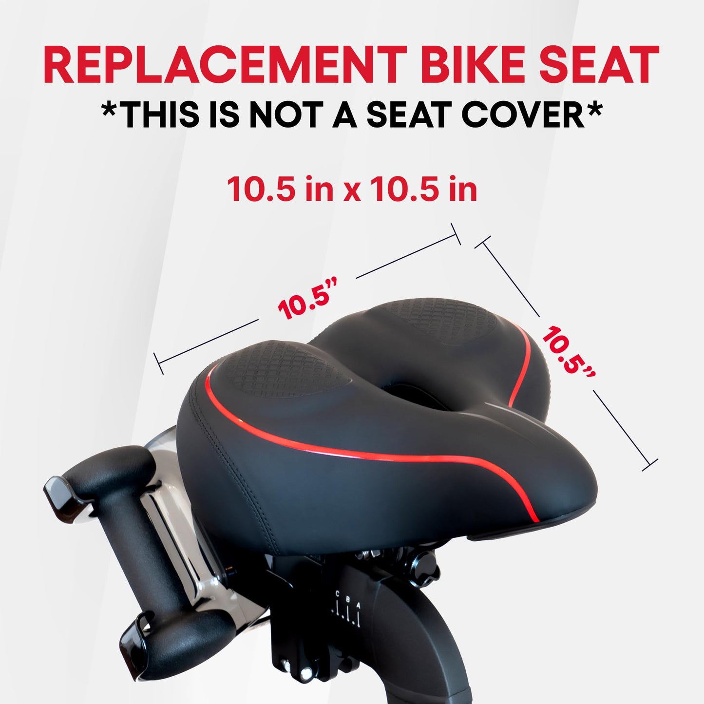 TrubliFit Extra Wide Oversized Bike Seat - Peloton & Plus, Comfortable Saddle for Women & Men, Accessory