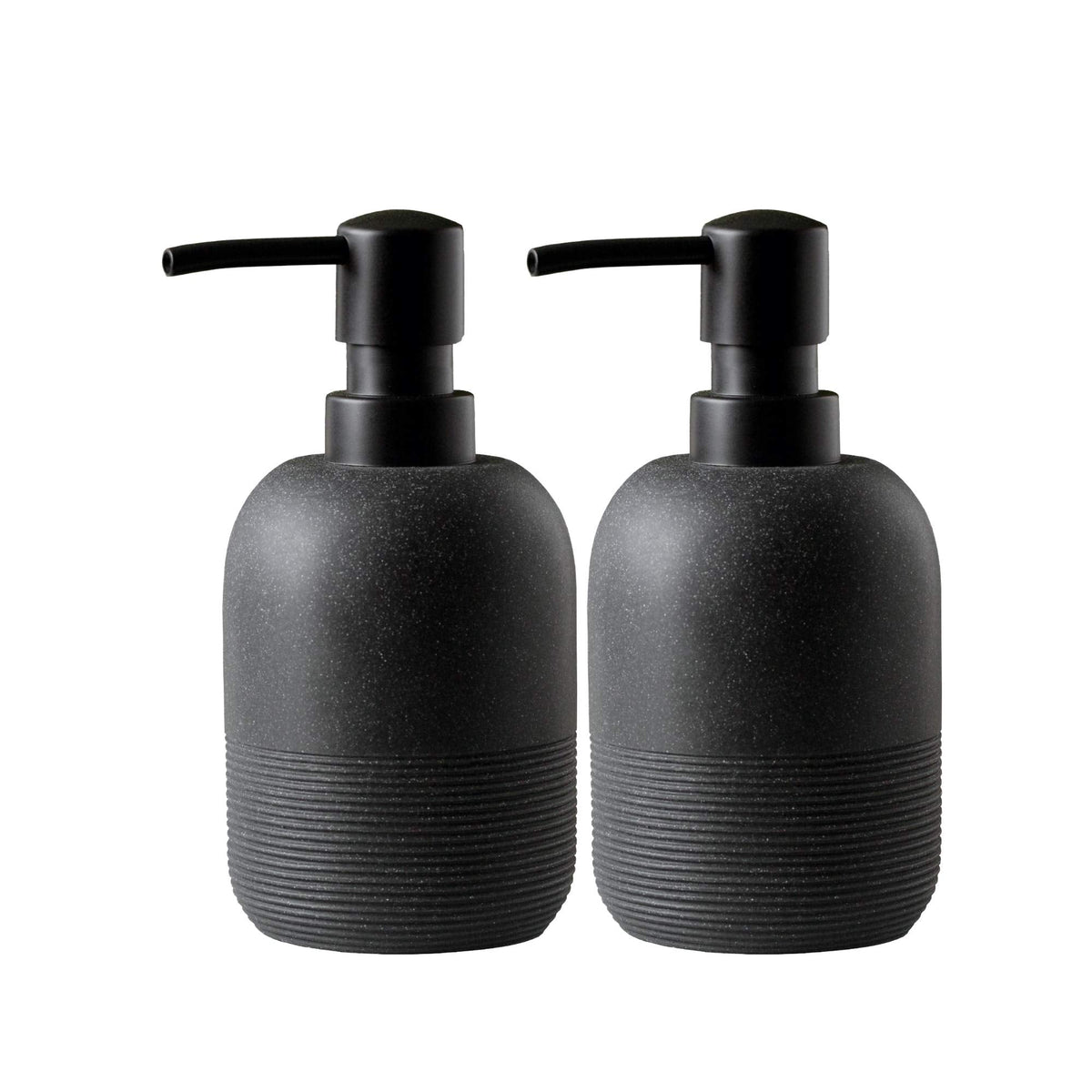 2pcs/Set Black Soap Dispenser Set,Hand Soap Lotion Dispenser for Bathroom, for Elegant Bathroom D?cor?soap Dispenser for Kitchen Sink