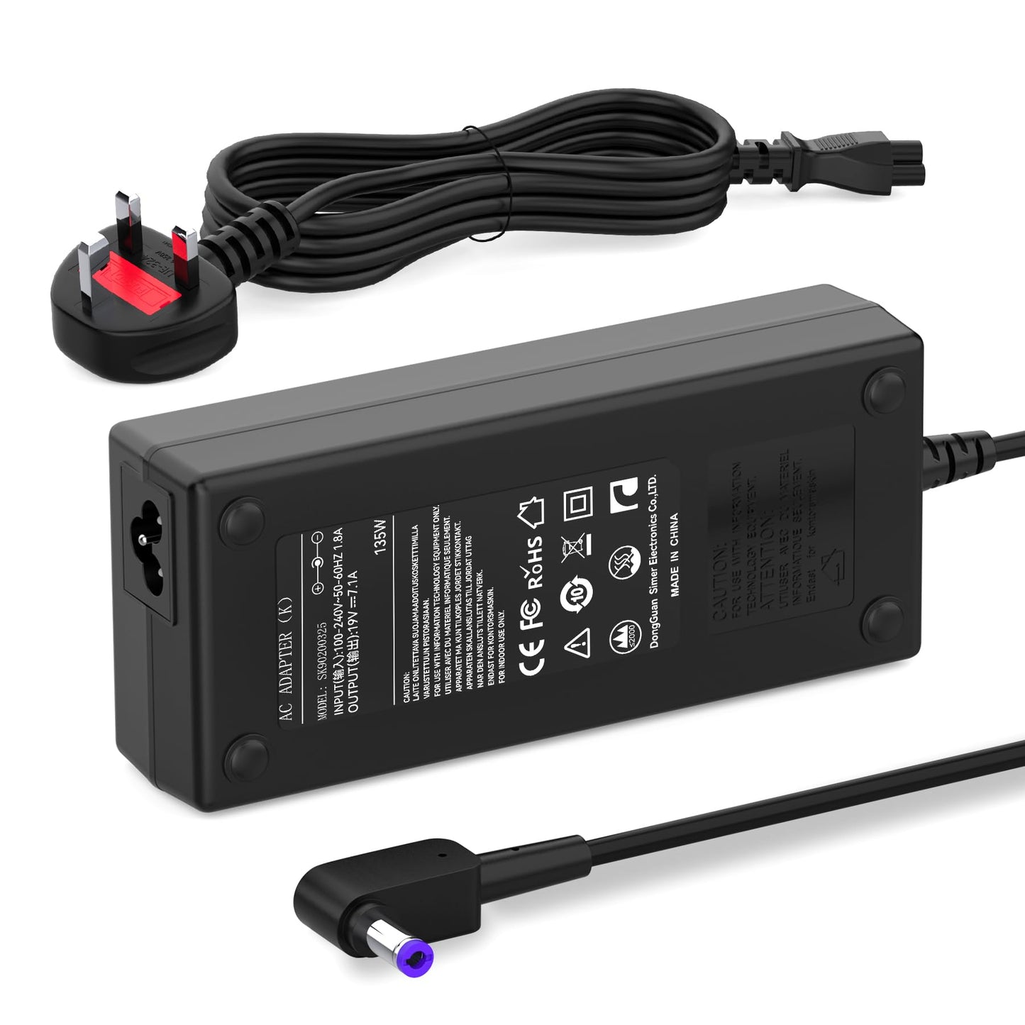 135W Laptop Charger Compatible with Acer Nitro 5 7 Gaming AN515-55 AN515-54 AN515-52 AN515-51 AN515-43 AN515-42 AN515-41 AN515-53 AN517-51 AN715-51