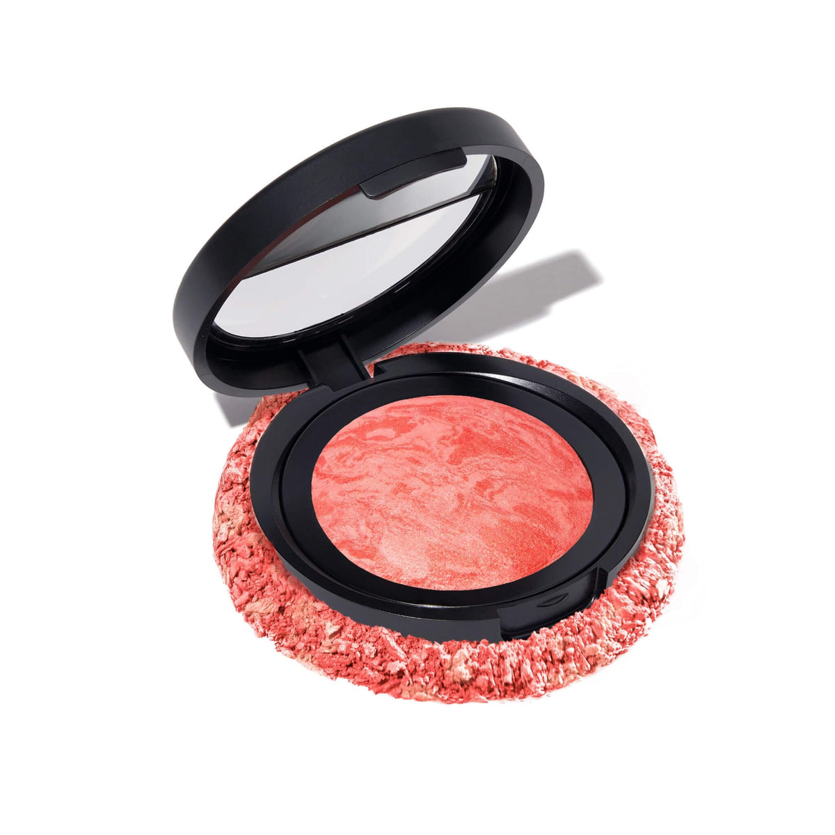 LAURA GELLER NEW YORK Baked Blush-n-Brighten Marbleized Blush for Cheeks - Natural Finish - Buildable Color 114 Cherry Custard