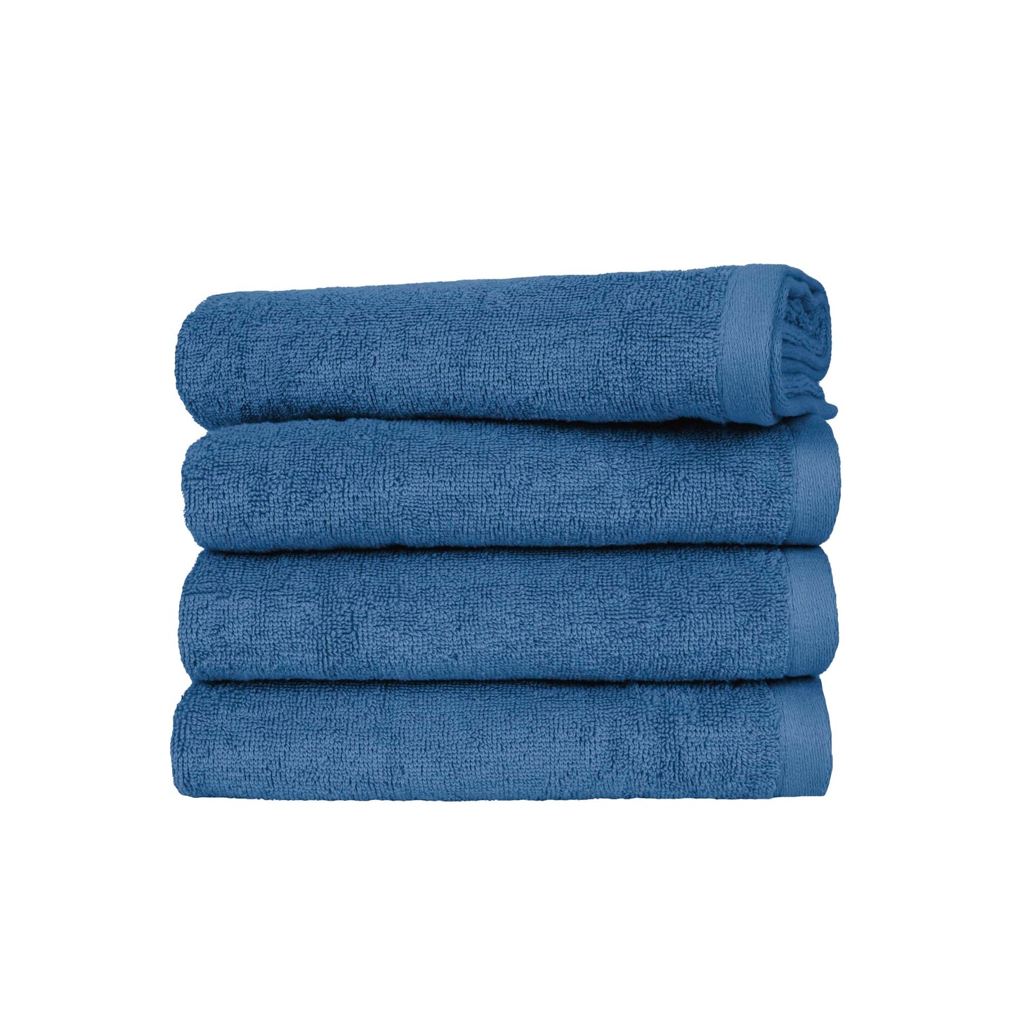 Ruggeri 4 Piece Guest Towel Set, 40x50 cm, Soft Cotton, Blue