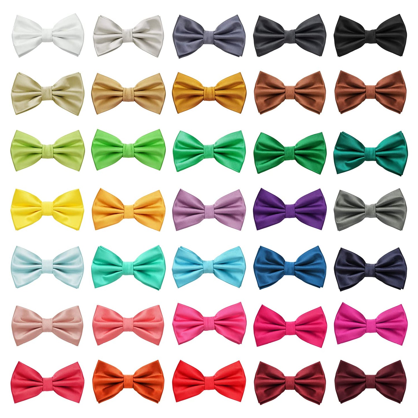 MASADA bow tie fawn champagne - men's accessory in silk-look, continuously adjustable, handmade with hook closure - 12 x 6 cm