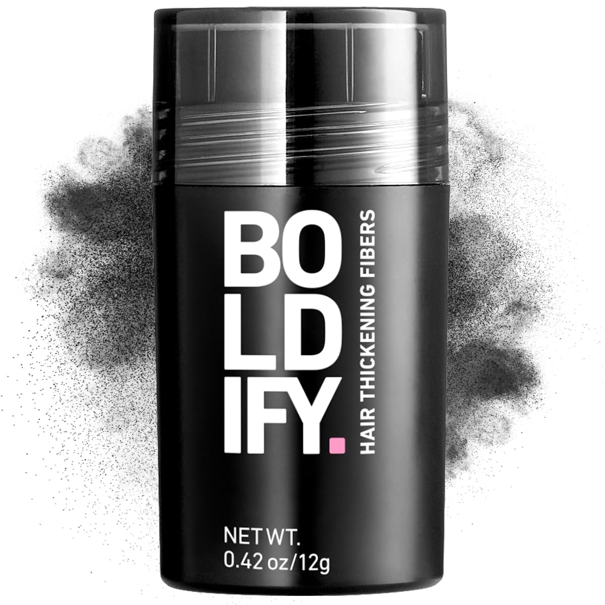 BOLDIFY Hair Fibres (12g) - Fill In Thinning and Fine Hair for an Instantly Fuller, Thicker Look - 14 Shades for Women and Men - Black