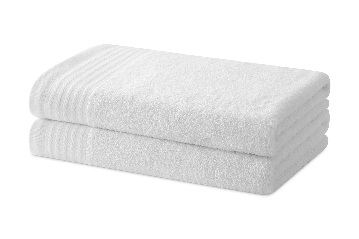 Degrees home - Set of 2 Bath or Shower Towels - Towel Set - 100% Cotton - 480 g/m2-130x65 cm