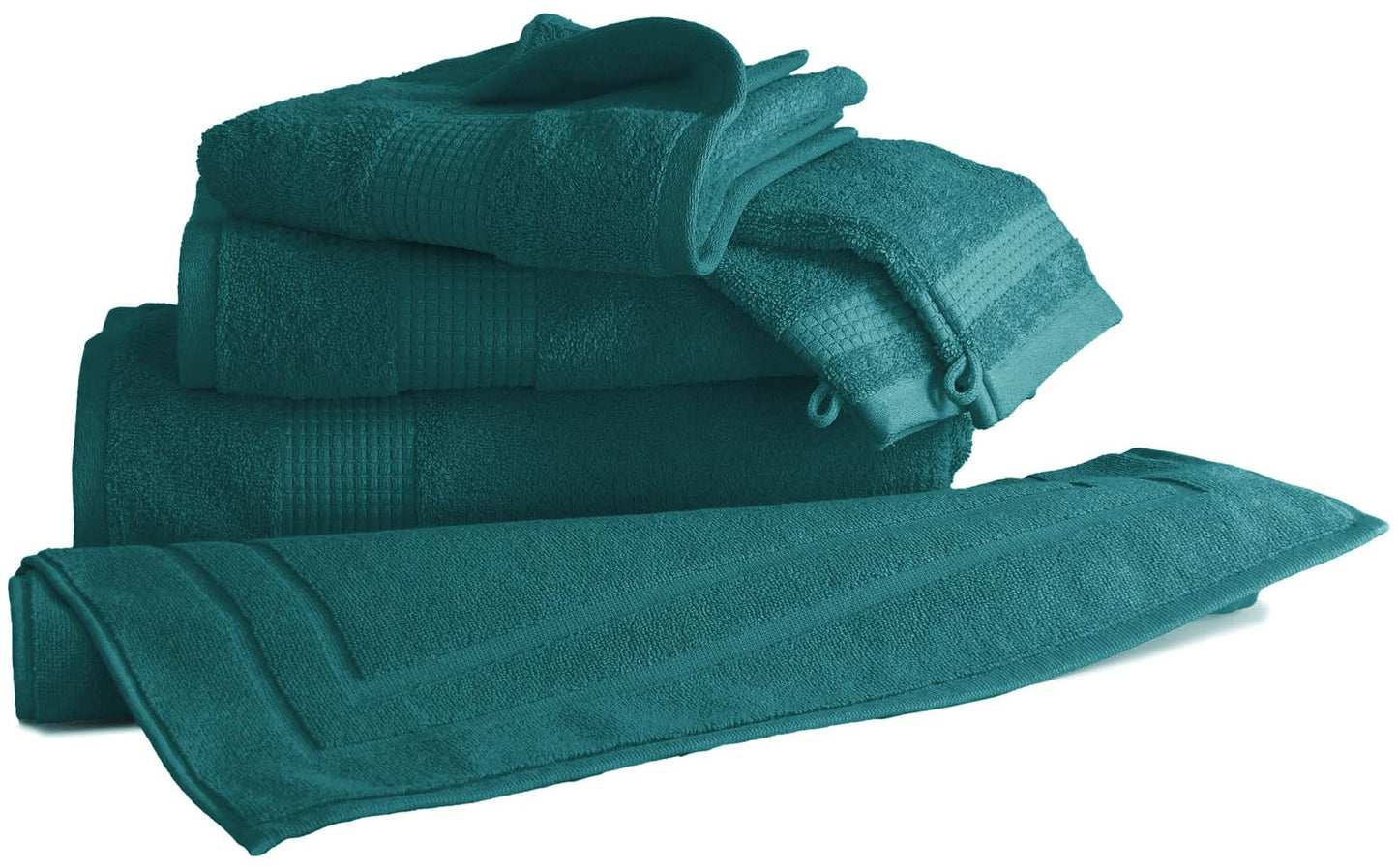 Le linge de Jules Hand Towel 50 x 90 cm 100% Cotton 450 g/m² Duck Blue