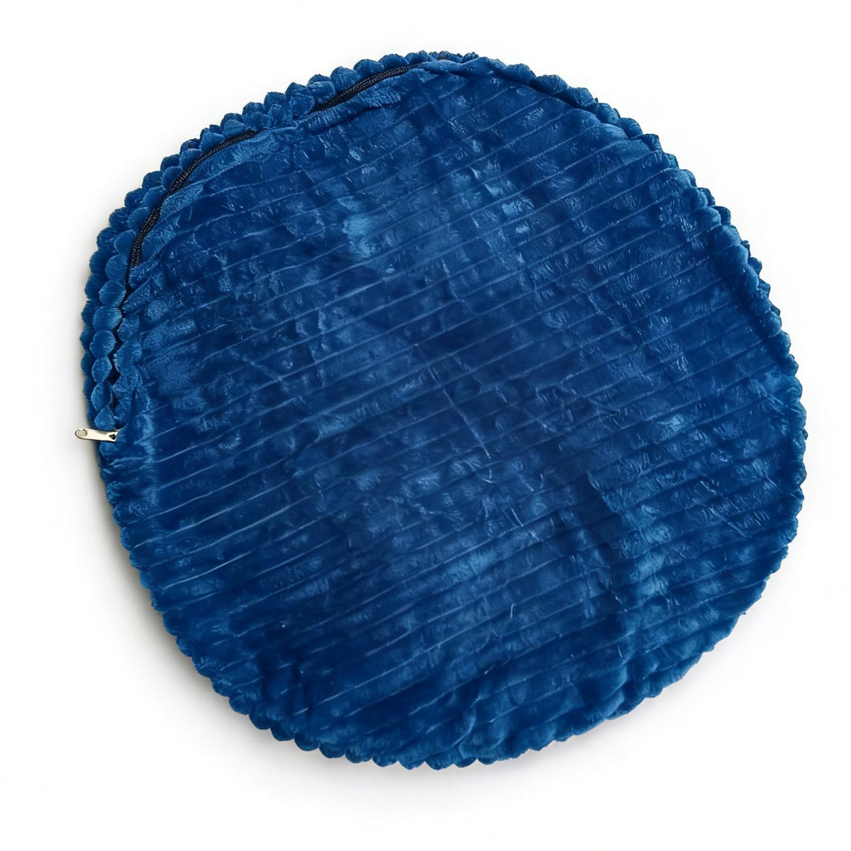 lygooh Unstuffed Footstool Bean Bag Cover Round Pouf Ottoman Foot Stool
