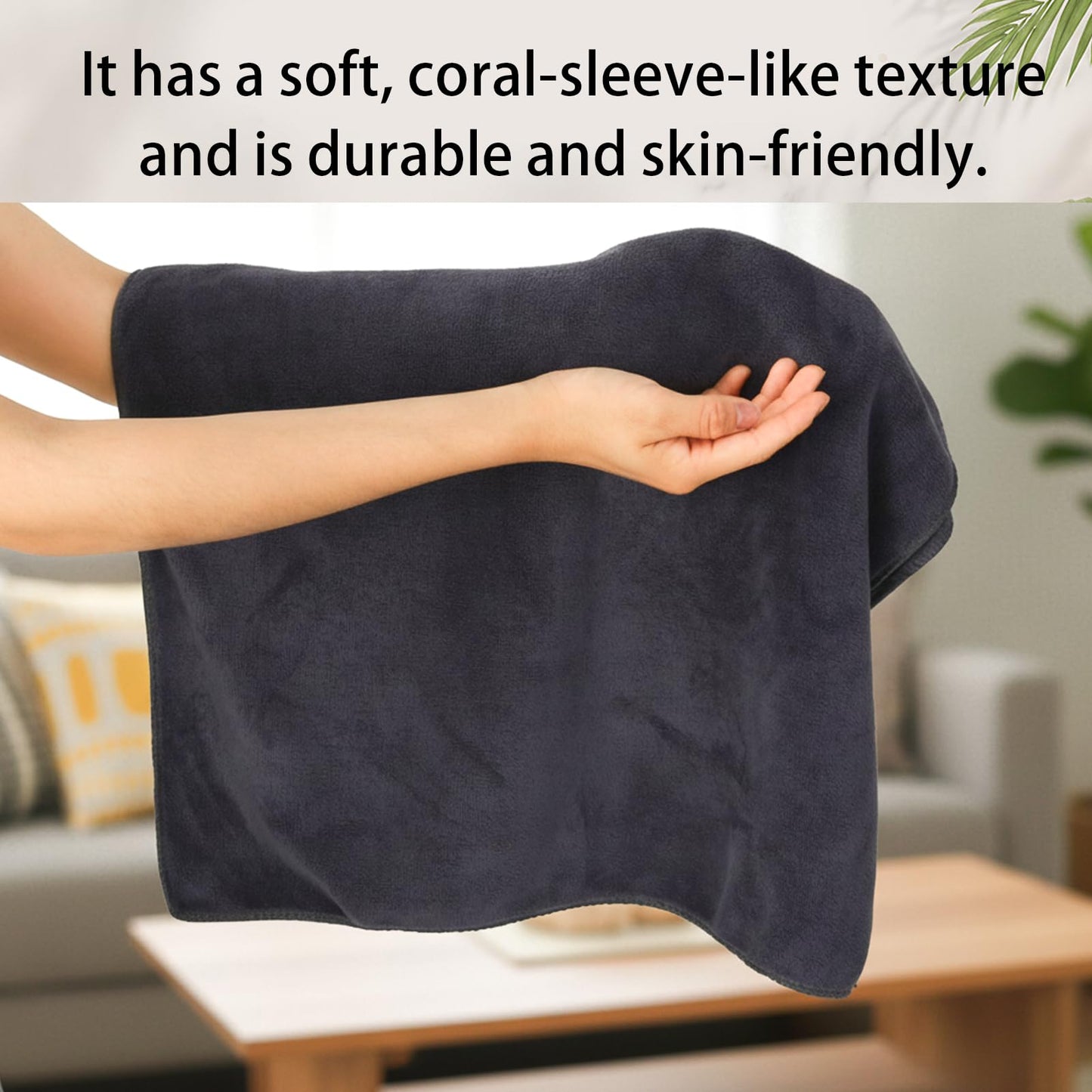 saerryor 2 Pack Grey Salon Towel, Microfibre Hair Drying Salon Towel