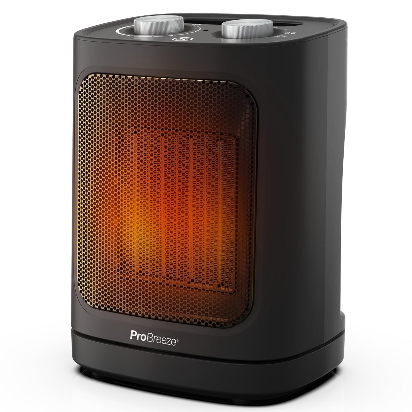 Pro Breeze 1800W Mini Ceramic Fan Heater - 2 Heat Settings & Fan Only Mode with Built-in Overheat and Tip Over Protection, Electric Heater for Home,