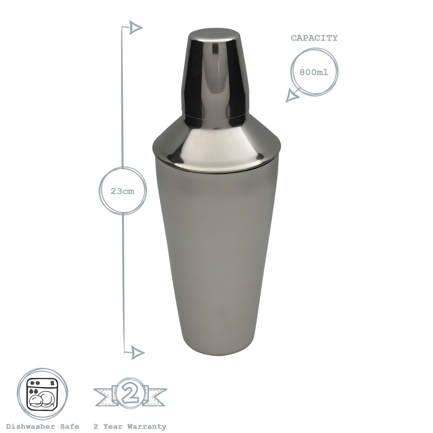 3pc Manhattan Cocktail Shaker Set