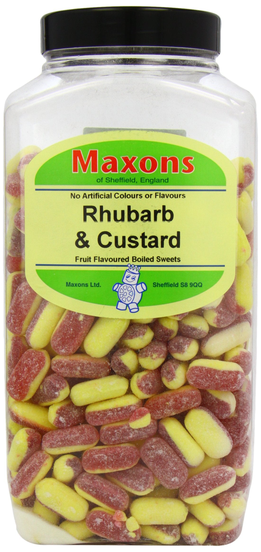 Maxons Rhubarb and Custard Jar 2.95 Kg