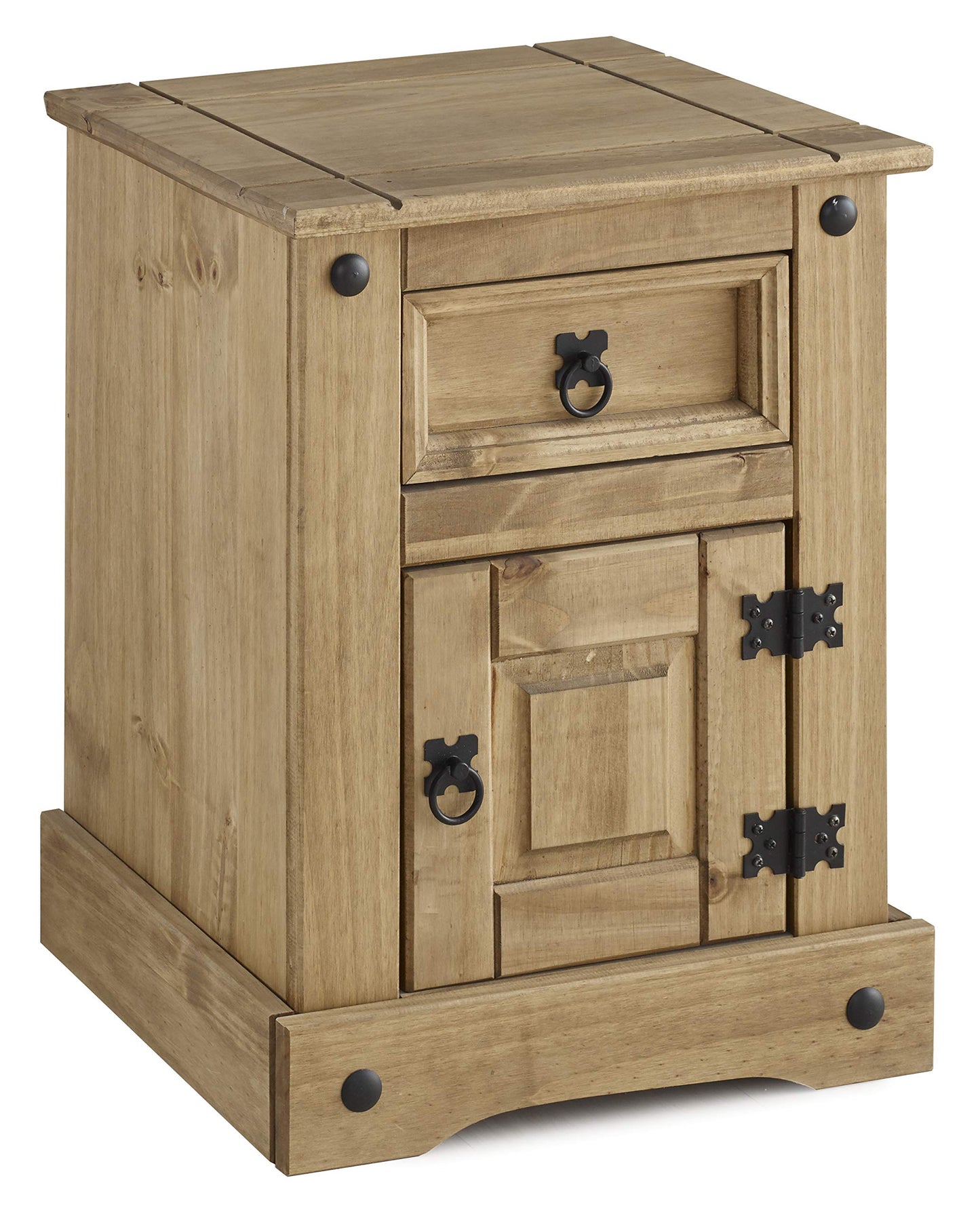 Seconique Corona Petite Bedside in Distressed Waxed Pine