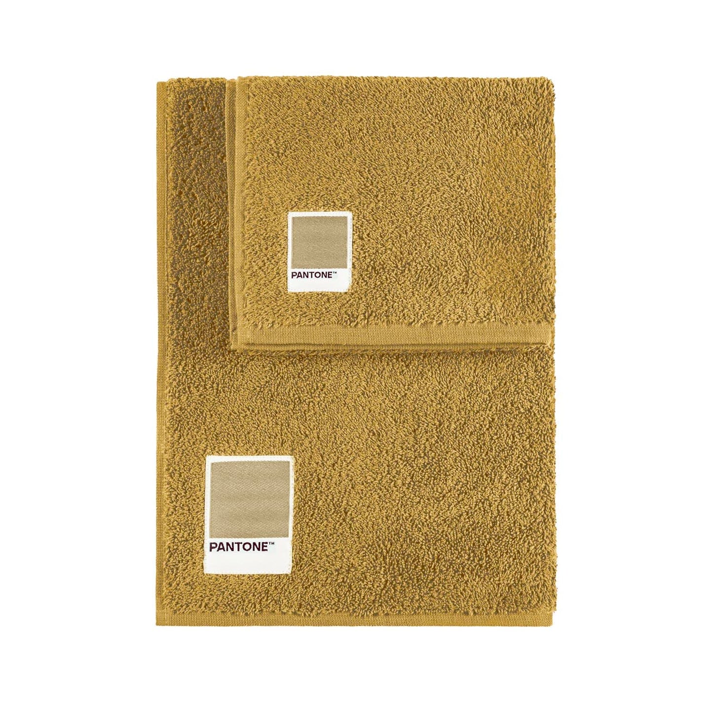 SWEET HOME Pantone? Hand Towels Set 1+1 Consisting of Guest Towels 40 x 50 cm + Face 50 x 100 cm, Oeko Tex Certified, Beige