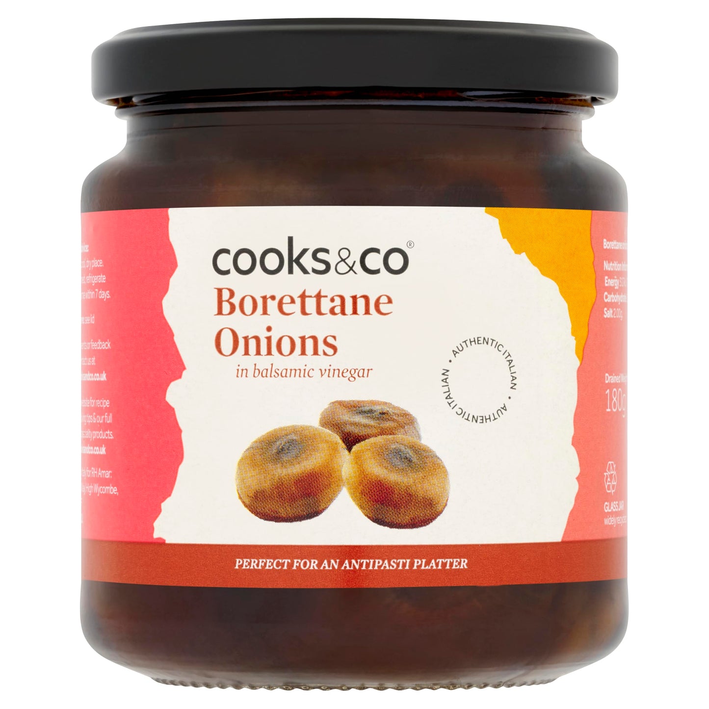 Cooks&Co Grilled Borettane Onions in Balsamic Vinegar 280g (Pack of 6)