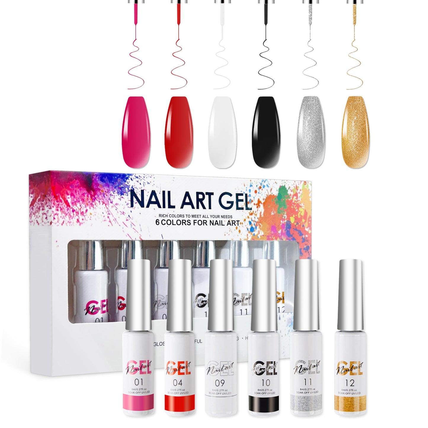 Liner Gel Nail Polish Set for Nail Art