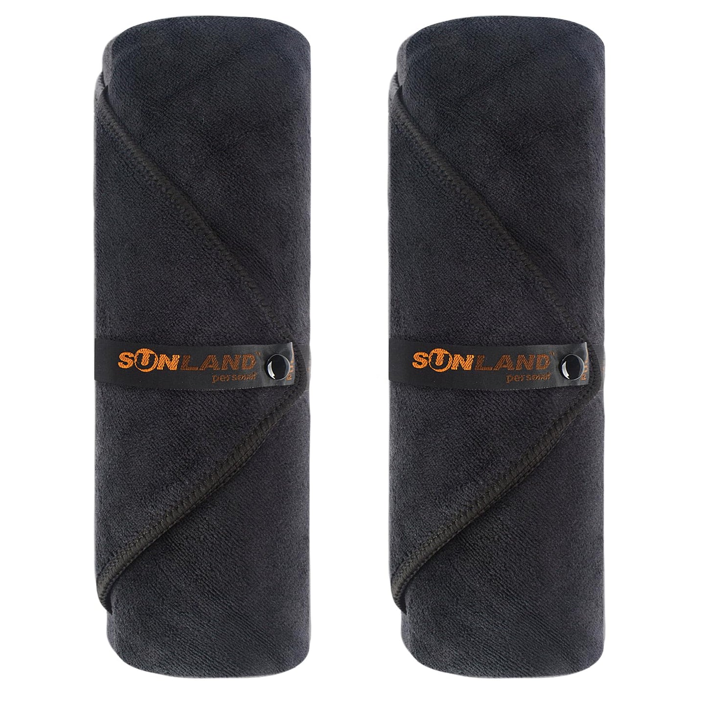 Sunland Microfibre Towel Large Quick Dry Towel Super Absorbent Gym Towel Men Ultra Soft Travel Towel, Beach Towel, Swimming Towels for Adults 2 Pack