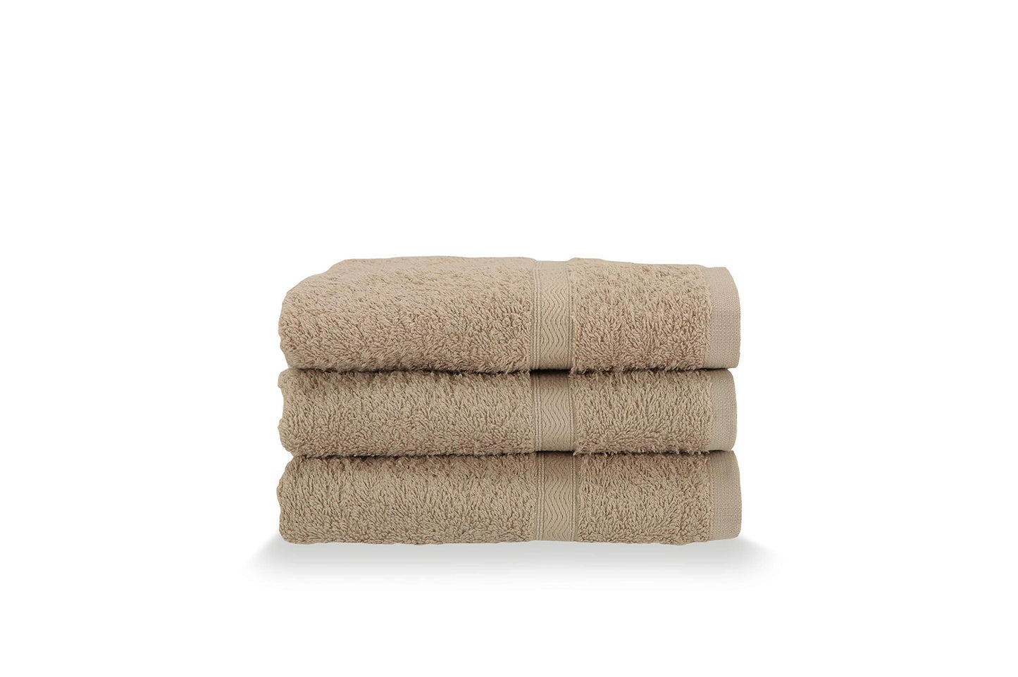 Gabel Guest Towels, Pure Cotton Hydrophilic Sponge, 40 x 60 cm, Greige, Set of 3