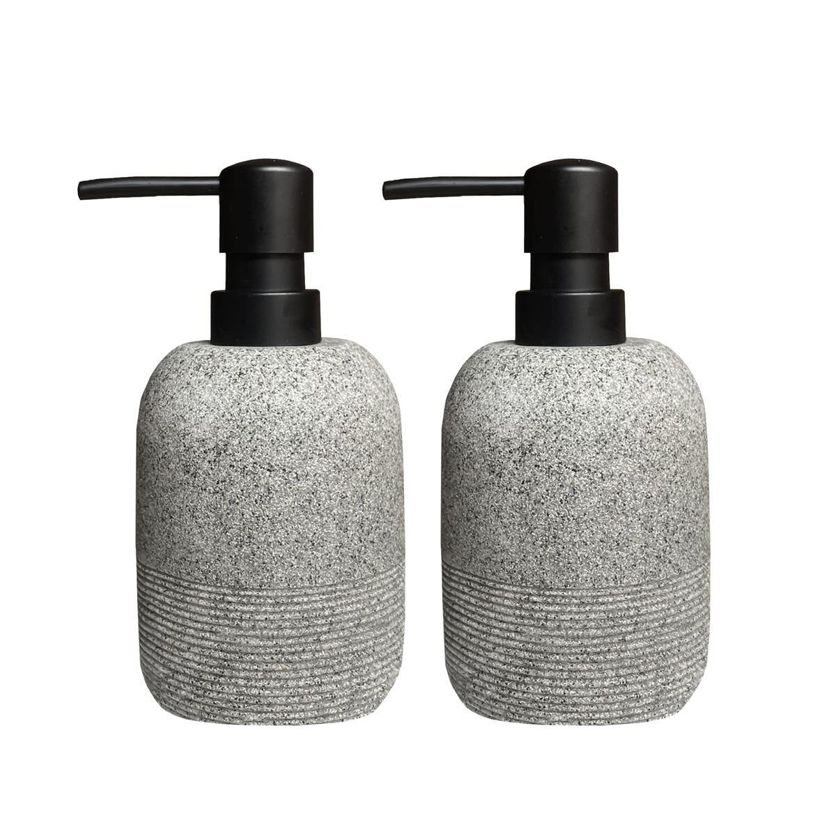 2pcs/Set Grey Soap Lotion Dispenser,Liquid Hand Soap Dispenser Sets for Bathroom Countertop,Lotion Soap Dispenser for Kitchen Sink.?