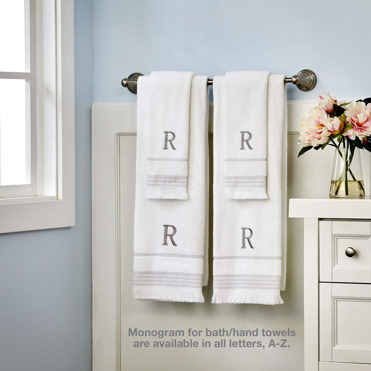 SKL Home Bath Towel, R, Cotton, White, 28x54