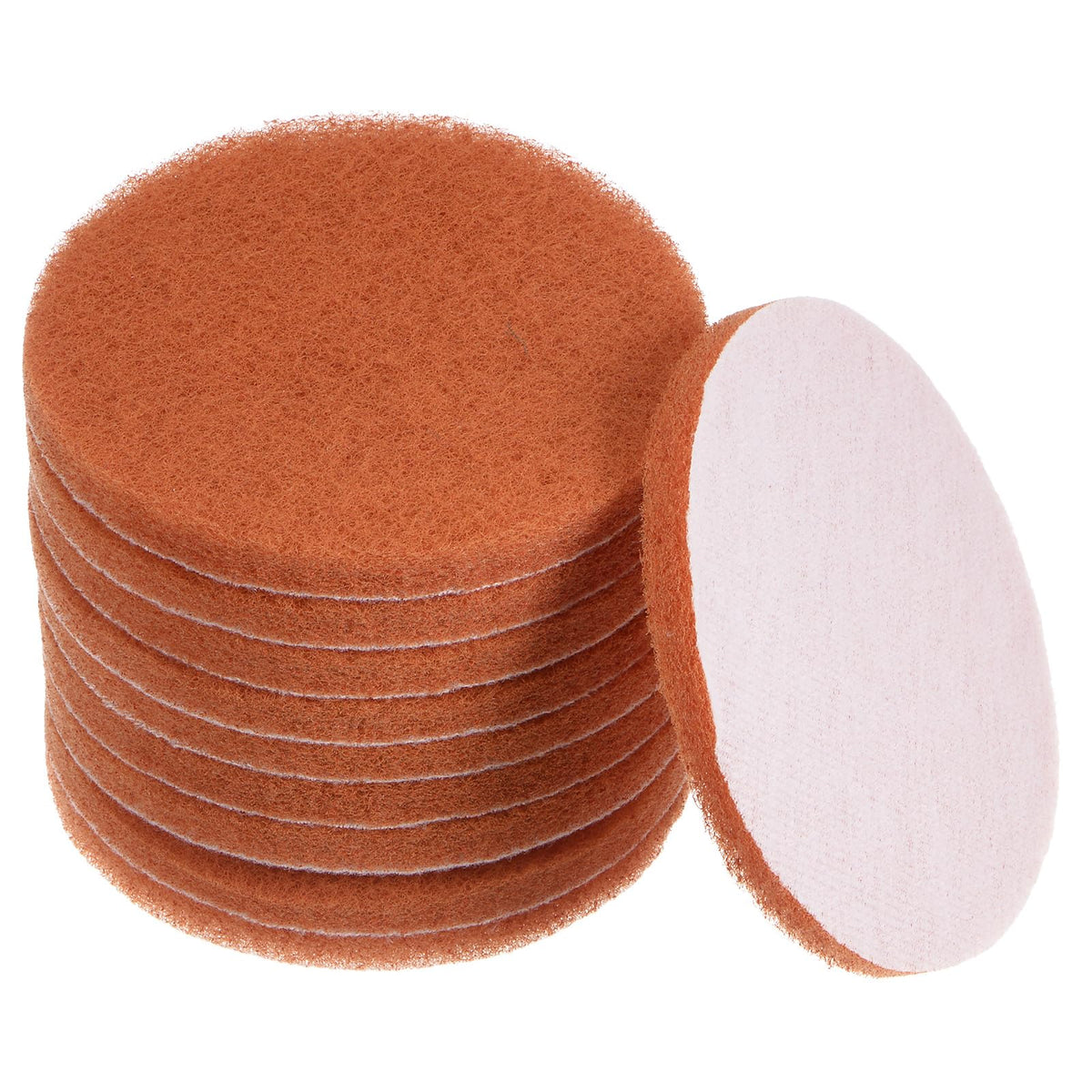 sourcing map 10pcs Drill Power Brush 5 inch Tile Scrubber Scouring Pads 2000 Grit for Bathroom Kitchen Household Cleaning