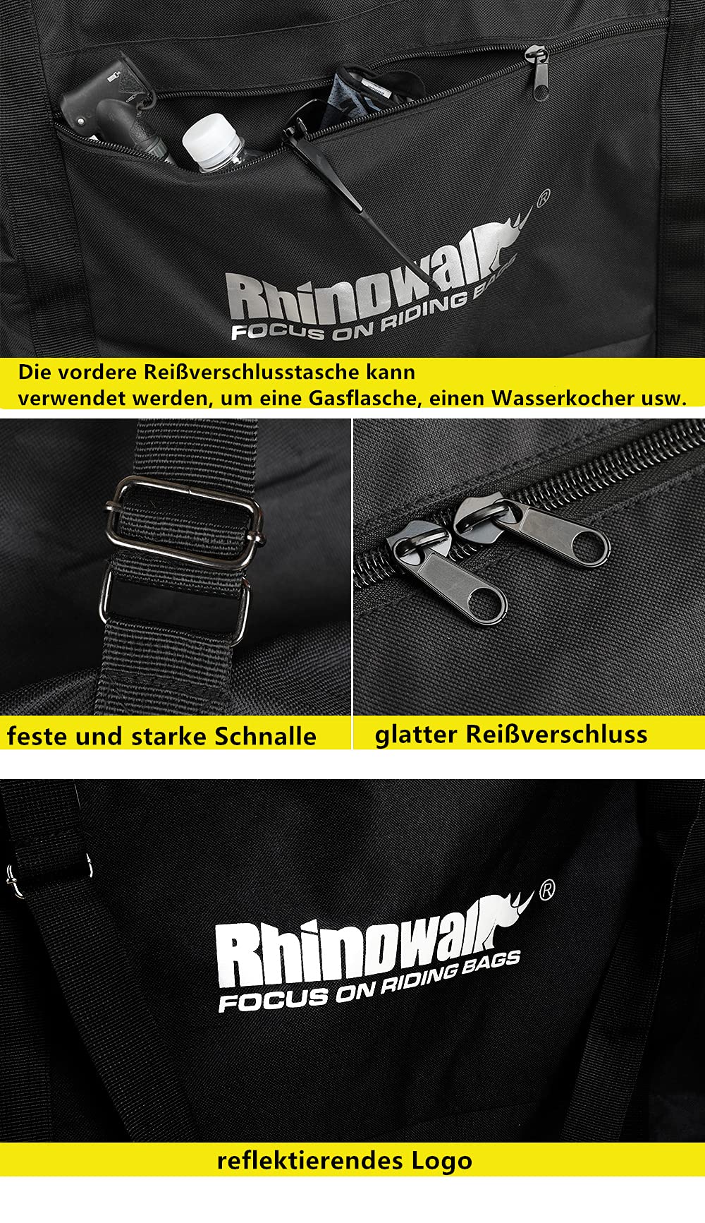 SUNTTELF Bike Carry Bag - Travel Case for 26-29 inch Folding MTB Road Bike Transport