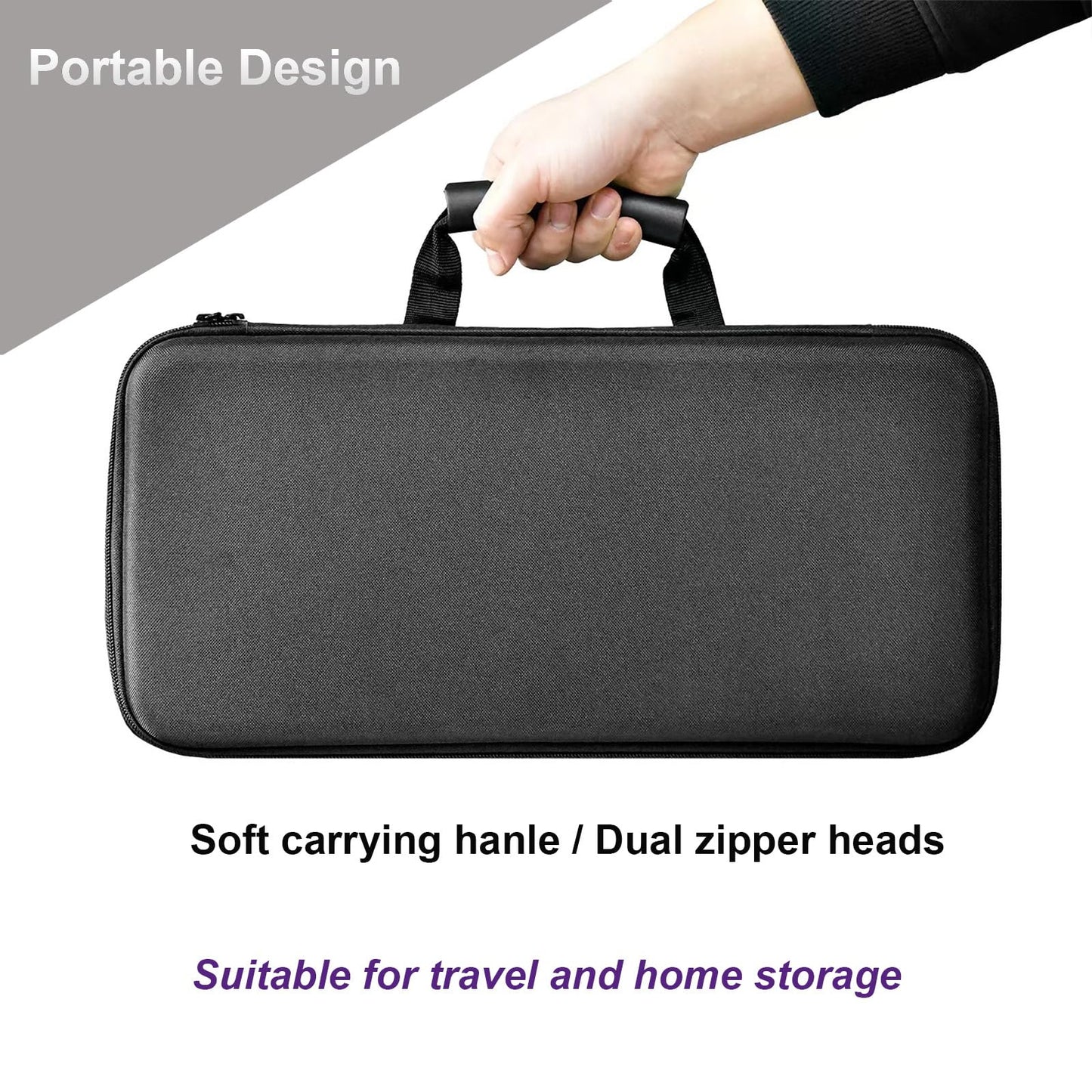 EUGOOCX Hard Travel Case Compatible with Dyson Hair Dryer HD17 HD18, EVA Carrying Storage Bag for Supersonic R Hairdryer and Accessories