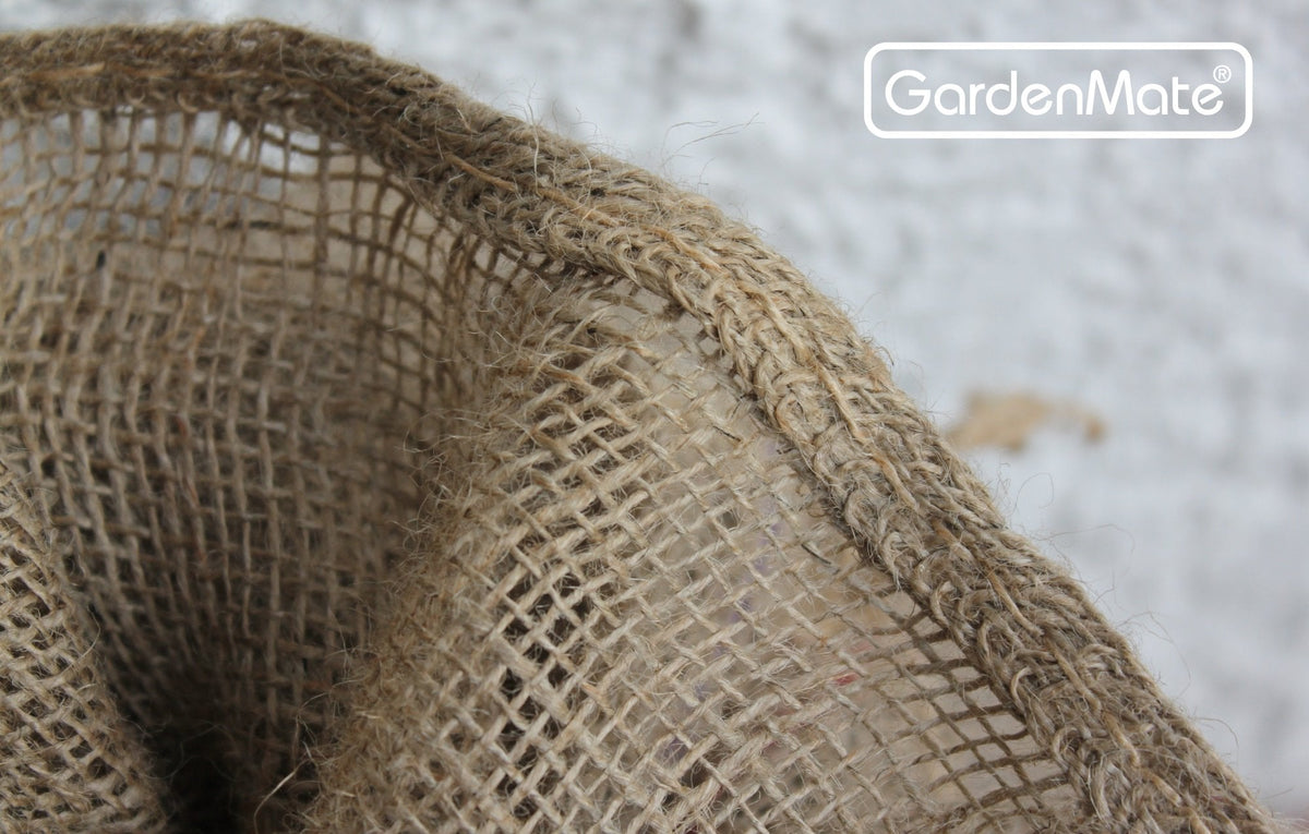 GardenMate Pack of 10 Universal large Hessian Jute Sacks, each bag 105x60 cm, large hessian bags made of 200gsm fabric - Burlap sack suitable for