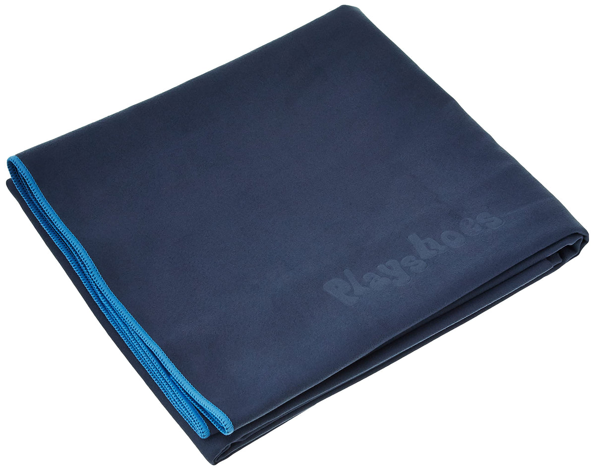 Playshoes Unisex Multifunctional Towel, Microfibre Bath Towel Portable Blanket, Navy, 80 x 160 cm