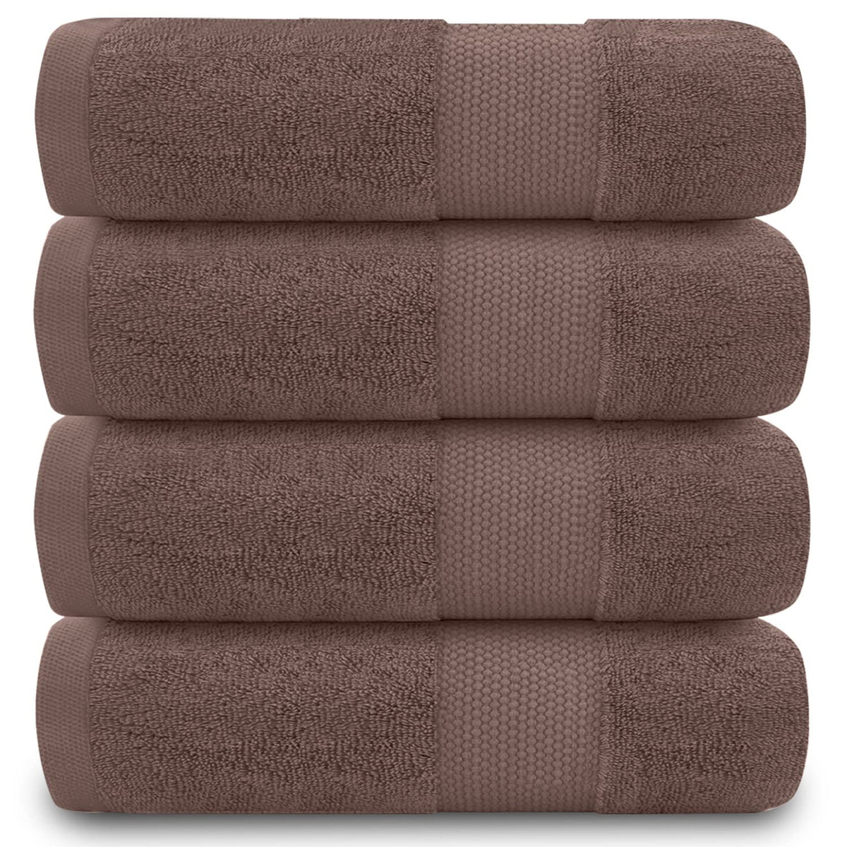 GC GAVENO CAVAILIA Fade Resistant Bathroom Set, 700 GSM Premium Quality Extra Absorbent 100% Cotton Bath, Egyptian, Camel, 4PK Hand Towel
