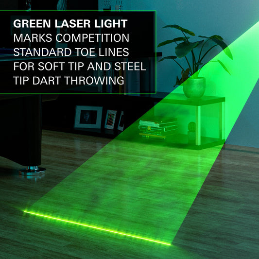 TARGET Darts Dartboard Laser Oche | Darts Laser Oche Line, Dartboards Toe Line Marker for Steel Tip & Soft Tip Dart Board Setups | Wall Mountable &