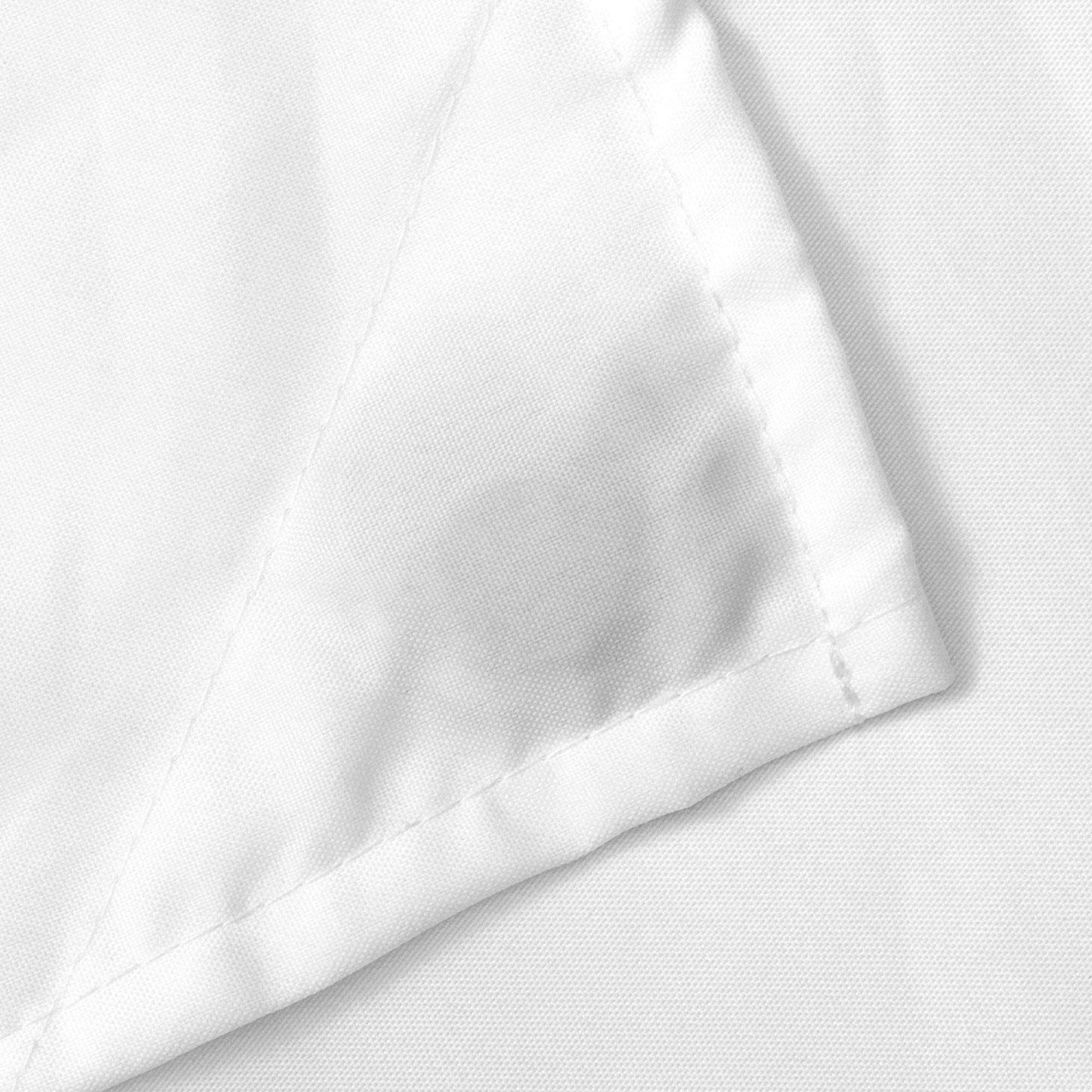 N&Y HOME Extra Wide Extra Long Fabric Shower Curtain Liner 108 x 84 inch, Hotel Quality, Washable, White Spa Bathroom Curtains with Grommets, 108x84
