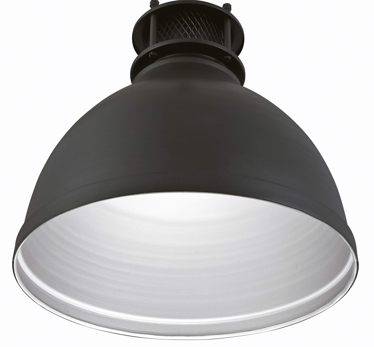 63268 One-Light Indoor Pendant, Matte Brushed Gun Metal Finish with Mesh Detail