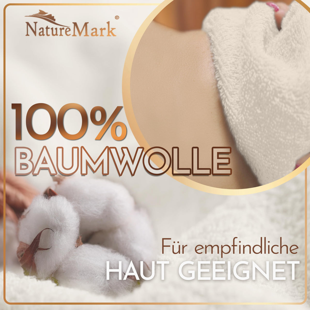NatureMark Pack of 2 Sauna Towels Premium Quality 80 x 200 cm Sauna Towel Sauna Towel 100% Cotton Colour: Natural/Cream