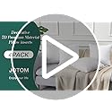 JOTOM Outdoor Cushion Inserts 45x45cm Waterproof Premium Cushion Inner Pads 18"x18" Pillows Filling Set of 4 Decorative Square Pillow Inserts Sofa Pillow Stuffer Patio Garden Blench Couch Bed Cushions