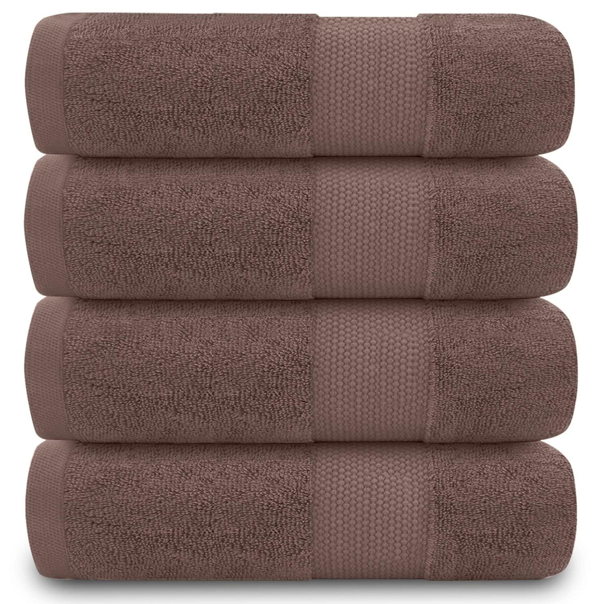 GC GAVENO CAVAILIA Gaveno Cavailia Egyptian Cotton Thick Absorbent 700 GSM Miami Pack of 4-Camel, Hand Towel 50x85 Cm